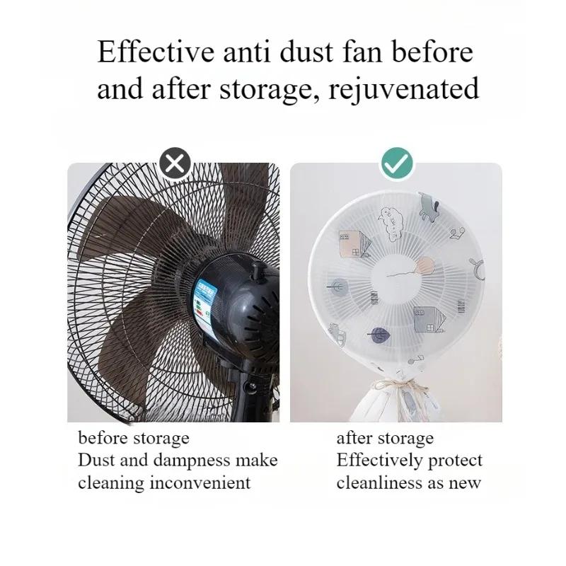 Universal Full Wrapped Fan Dust Cover, Dustproof Protective Case for Vertical & Desktop Electric Fan