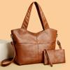 Tragetasche Retro Damentasche Einfache Handtasche Muttertasche Umhängetasche