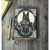 Egyptian Cat Book of Shadows Leather Journal - Leather Print Journal, Wiccan