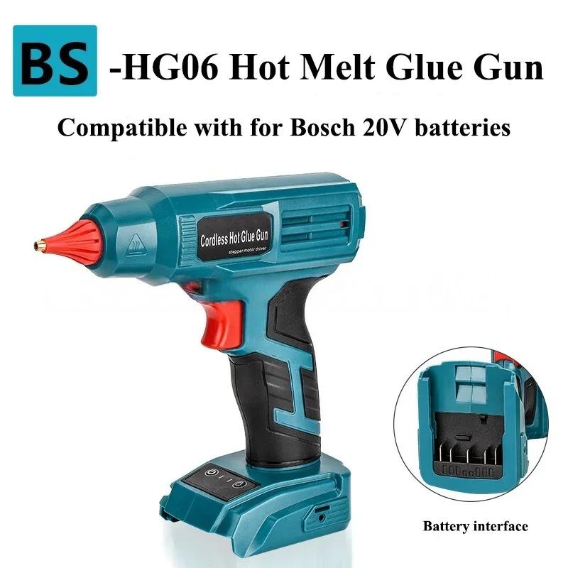 Cordless Electric Hot Melt Glue Gun with 11mm Glue Stick Welding Gun for Makita/DeWalt/Milwaukee/Bosch/Ryobi 18/20V Battery