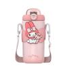 Hangyodon Kuromi Thermos Water Bottle, 500ml Vacuum Insulated, 316 Stainless Steel, Perfect for Commuting, School, Birthdays, and More. Cute, Portable