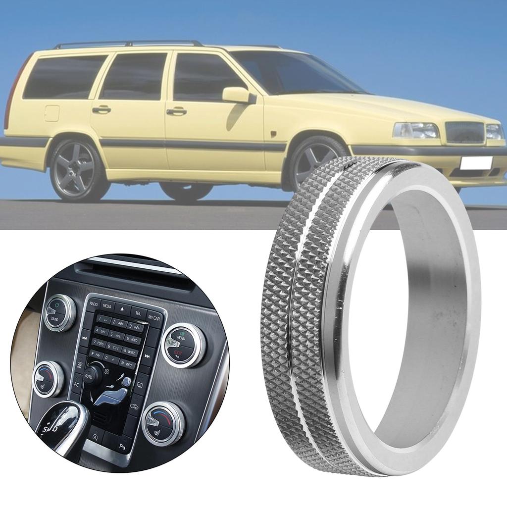 Knob Cover Ring for Improved Grip On For Volvo XC60 For S80 V40 Controls
