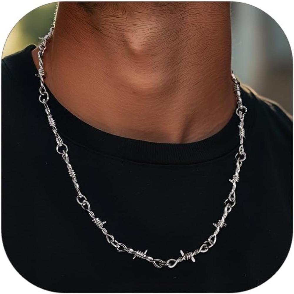 Hip-hop Gothic Punk Style Barbed Wire Little Thorns Chain Choker Small Wire Brambles Choker Necklace Women Gifts