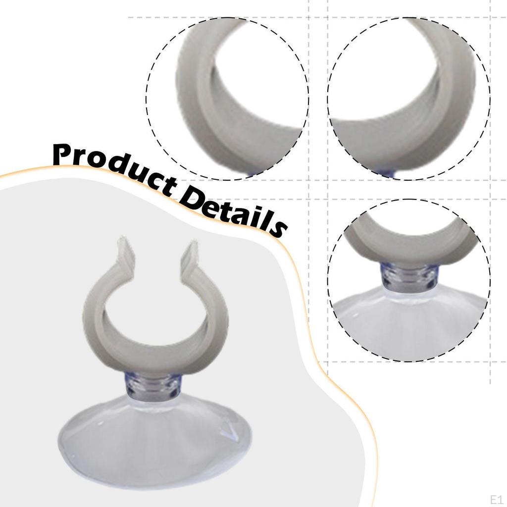 10 Pieces Aquarium Heater Suction Cups Clips Fishing Tank Tools Practical 2.5 cm Outer Diameter