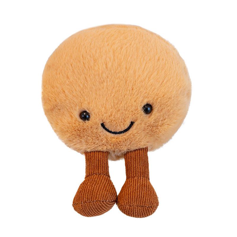 Shaped Macaron Cute Plush Toy Doll With Smiling Expression For Children Gift