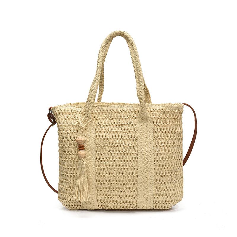 Large Capacity Underarm Bag Women's Bag 2025 New Summer Straw Bag Simple Shoulder Messenger Bag Woven Bag