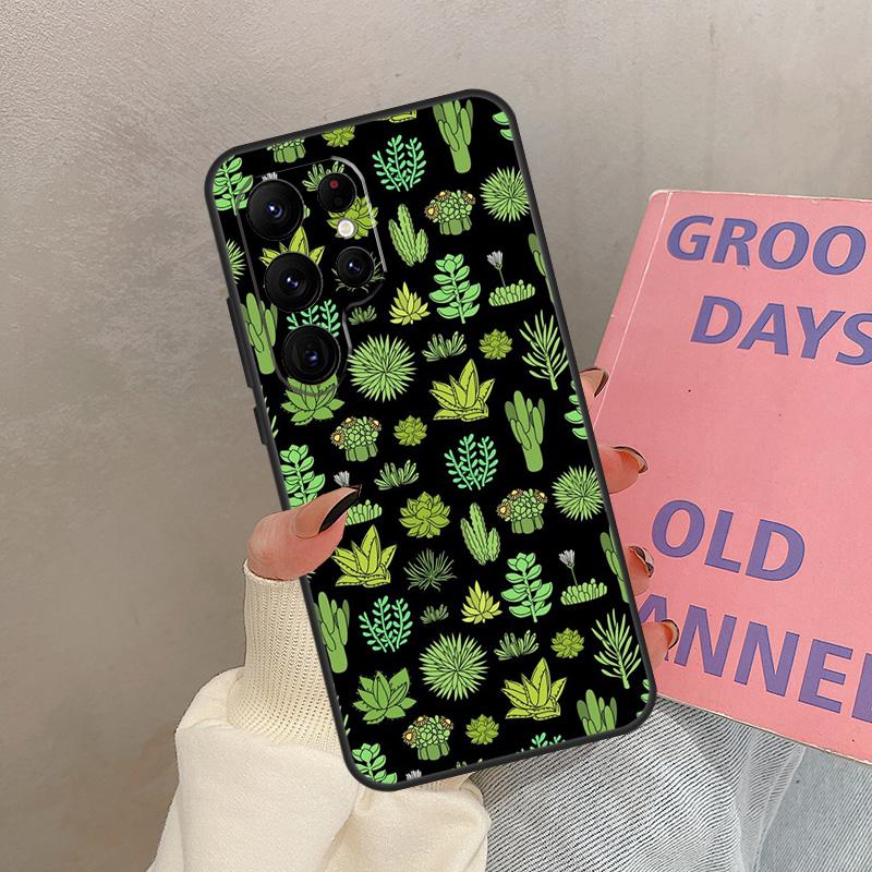 Succulents and Cactus For Samsung Galaxy S22 S23 Ultra S21 FE Note 10 20 Ultra S8 S9 S10 Plus S20 FE Phone Case