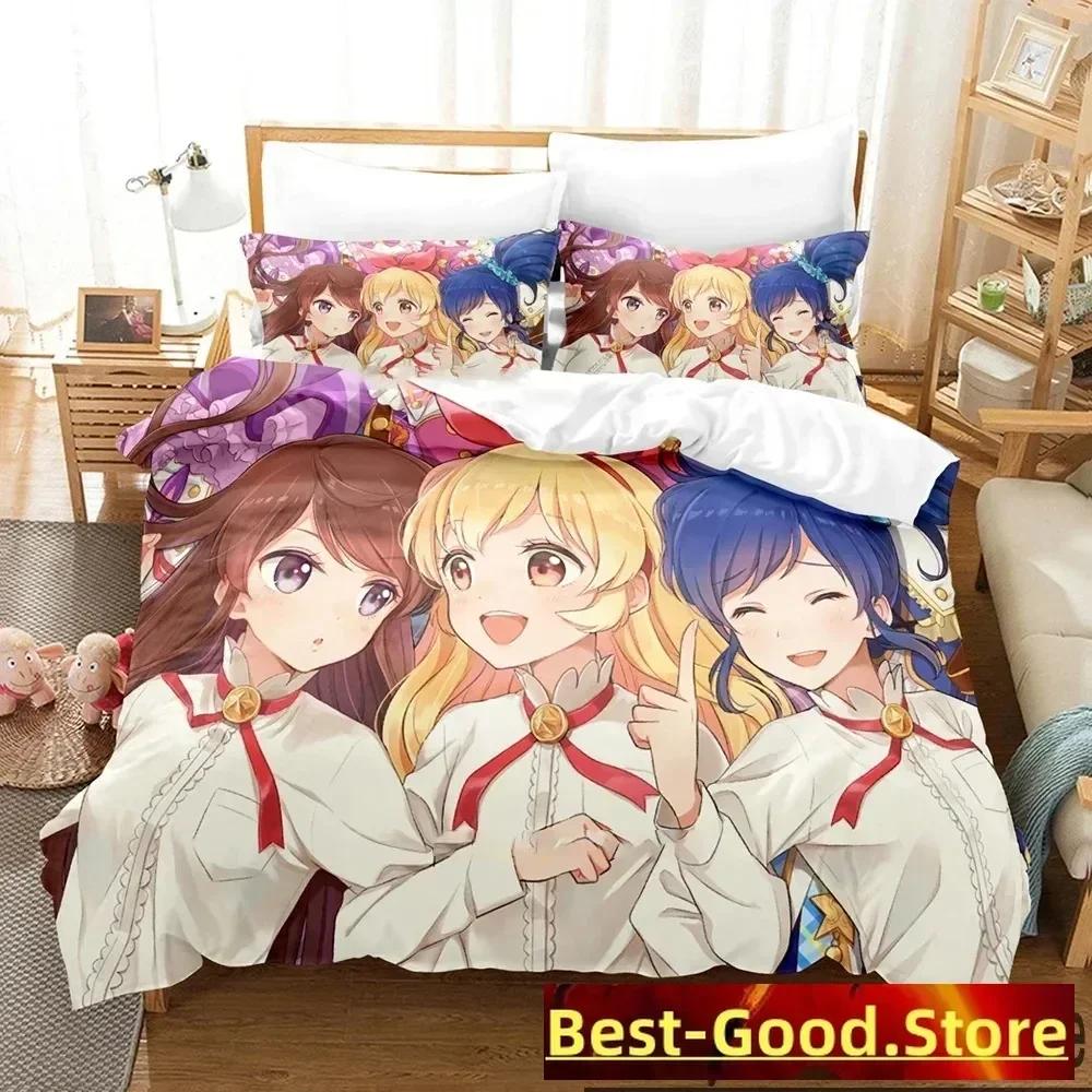 Comforter Aikatsu Idol Activity Anime Bedding Set Printed With Bed Soft Single Double Queen Super King Size