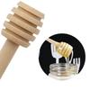 1-100PCS Wood Honey Spoon Stick Honey Stir Bar Mixing Handle Honey Wood Dipper Jar Spoon Honey Dipper Wooden Stirring Tools