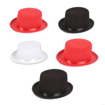 193D Children/Adult Sleek Felt Top Hat Kid Fancy Dress Up Party Hat Magician Hat
