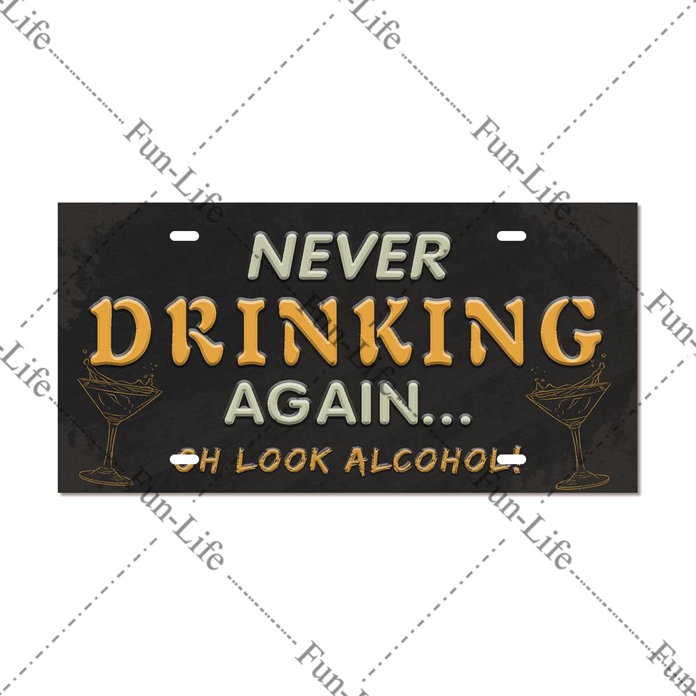 Beer Metal Tin Signs, Plaque Plates, Vintage Wine Poster, Bar, Pub Party, Man Cave, Pub, Kitchen, Home Wall Decor