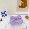 Korean Style Pearl Handbag for Kids Cute Bow Princess Messenger Bag Parent-Child Mini Shoulder Bag