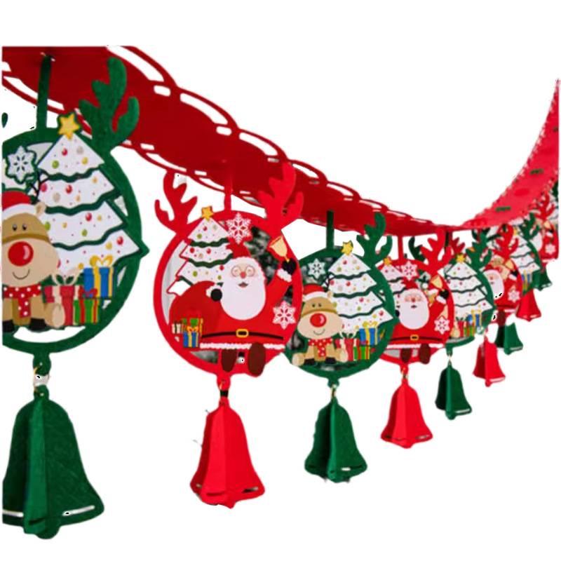 Christmas Decorations: Pull Flags, Tassel Pendants, and Ornaments for Indoor and Window Displays
