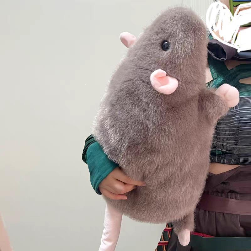 Soft Oversized Animal Figure Cute Simulation Big Mouse Plush Toy Pillow Birthday Gift 1Pcs 35/50/90cm Cartoon Flower Branch Rat