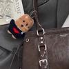 Adorable West Highland Terrier Plush Keychain Charm - Puppy Couple Cartoon Bag Pendant