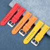 22/24/26mm Grün Blau Rot Braun Wasserdichtes Weiches Silikon Uhrenarmband Für Panerai Armband Für PAM441 111 Armband Mit Edelstahlstift