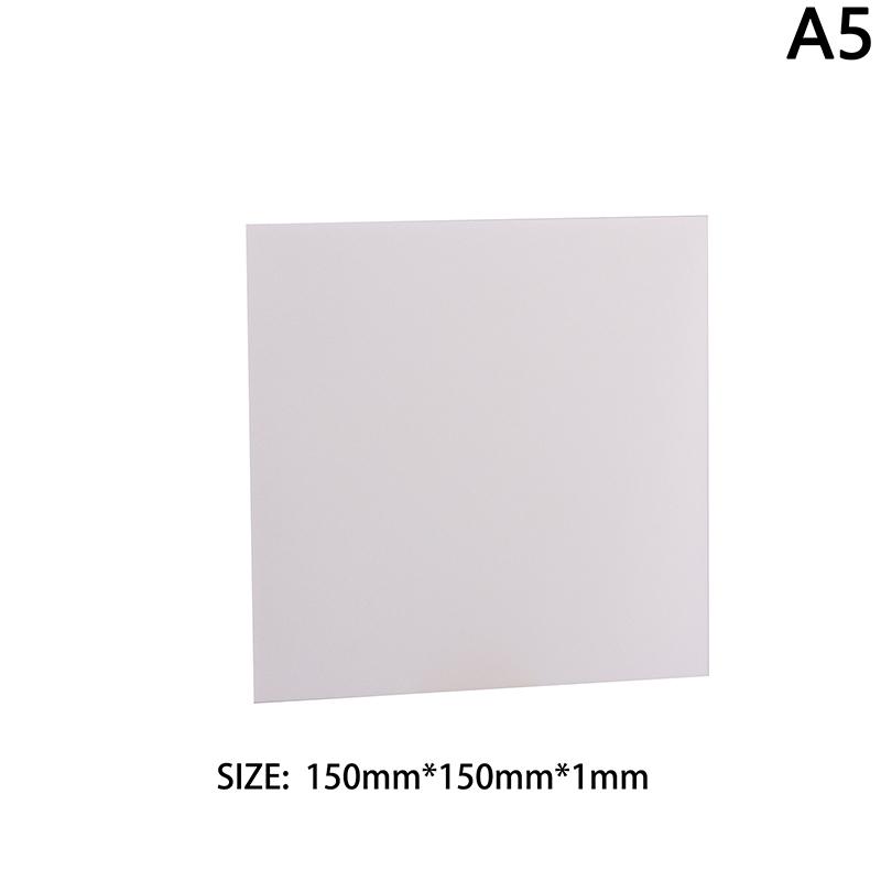 1Pc PS Hard Plastic Diffuser Sheet Thickness Plastic Led Light Milky Translucent Blanks Plate 1mm 1.5mm 2mm 3mm DIY Crafts