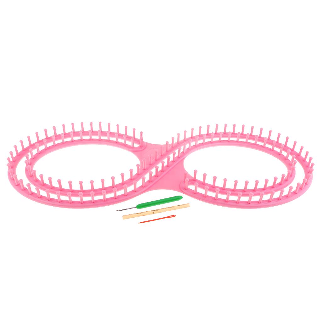 Plastikowy zestaw do robienia na drutach Knifty Knitter Zestaw narzędzi do tkactwa do robienia szalików, czapek, koców i haftu