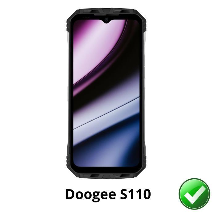 Screen Protector - Phonillico - Doogee S110 - 2 Pack - Ultra Thin - Scratch Resistant