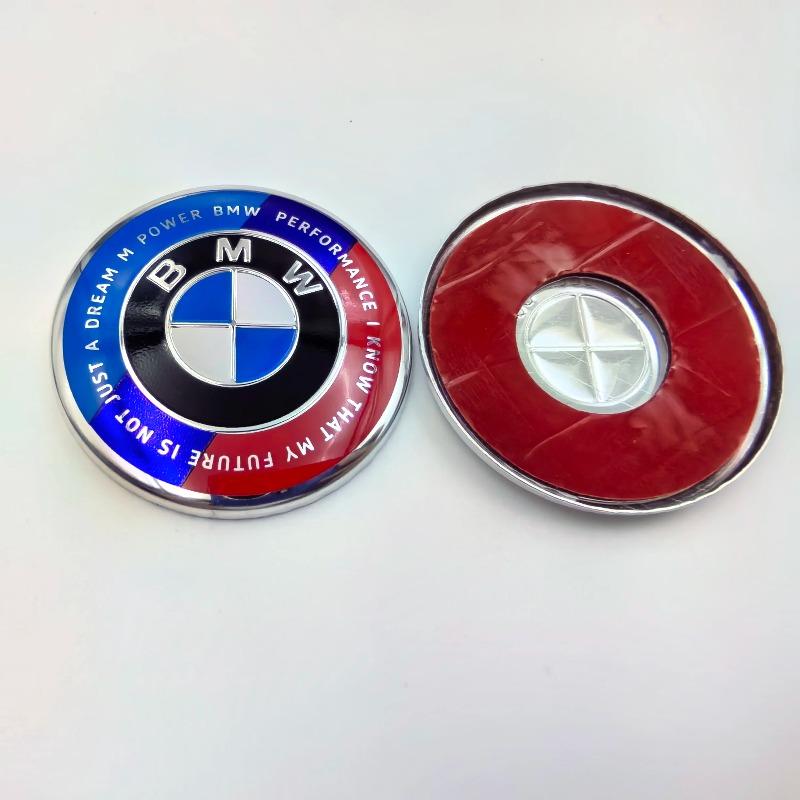 1pcs Car Steering Wheel Badge Emblem Sticker 45/47mm Universal Fit For BMW E36 E39 E87 E60 E46 E53 E90 F10 F20 F25 F30 X3 X5