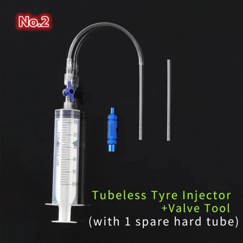1Pc Bicycle vacuum tire self filling fluid injection tool Mountain road vehicle tire filling fluid injection syringe