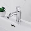 Brass Chrome Finish Delayed Basin Faucet Hotel Public Toilet Bathroom Basin Cold Faucet Delay Push Button Basin Sink Tap