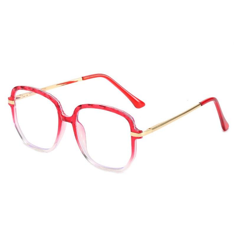 SO & EI ретро TR90 металлическая квадратная оправа для очков женская модная прозрачная — фото 11