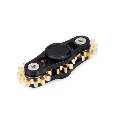 New Premium Mechanical Gear Linkage Metal Fidget Spinner Copper Edc Anti Stress Sensory Finger Gyro Toys For Adults Gifts
