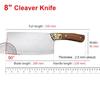 Hand Forged Kitchen Knives Chop Chicken Cleaver Meat Vegetables Boning Butcher Knife Wood Handle Chef Cooking Cleaver Knife