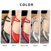 Leather Waltz Shoes Women's Modern Dance Shoes Dance Hall Tango Jazz Latin Shoes Girls Women's Dance Mid-heel