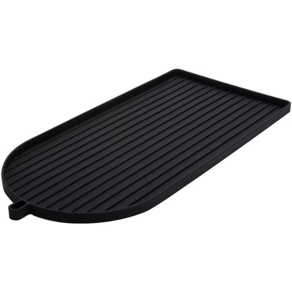 Raised Lip Edge Kitchen Counter Protector Silicone Drying Mat Durable Espresso Maker Mat Cafe Use