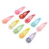 20pcs Mini Shape Dog Hair Flower 3cm Width Mini Hair Barrette Heart BB Clip  Beauty Matching