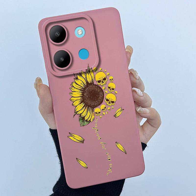 For Infinix Smart 7 Plus X6517 Phone Case Smart 7Plus Soft Silicone Coque Sweet Lovely Funny Cool Printing Protective Back Cover