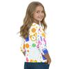 Kids Printed Round Neck Three-Quarter Sleeve Top for Back to School Casual Wear