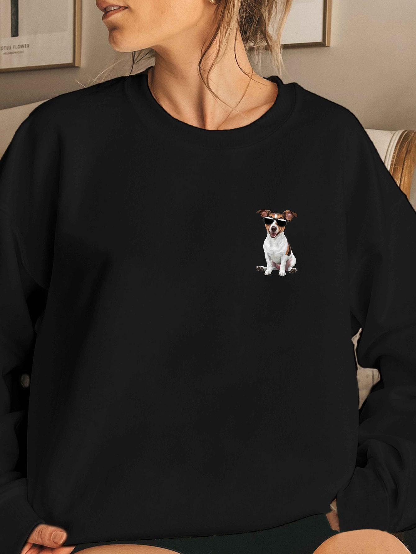 

Жіночі світшоти з татом джек-рассел-тер єром XXL чорний