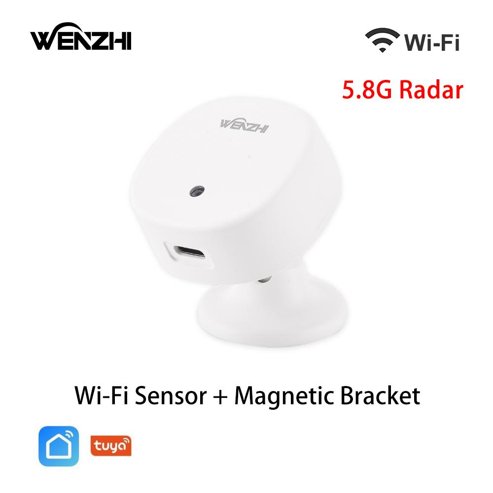 

ZigBee/WiFi MmWave Human Presence Sensor Radar Movement Body Motion Detection With illuminance Tuya Smart Life Home Assistant Wi-Fi 5.8G Radar