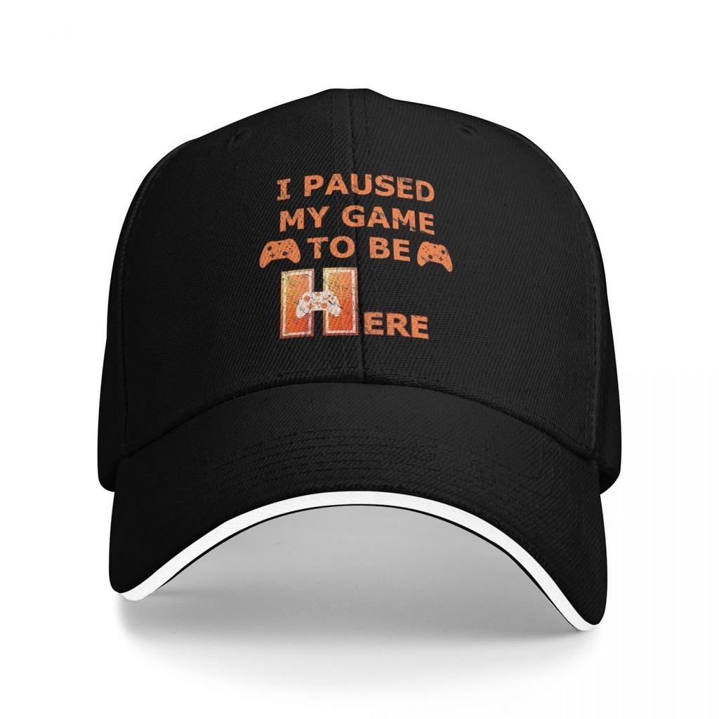 Unisex Baseball Hats I Paused My Game To Be Here Game Controller Streetwear Summer Sports Baseball Caps Cap Casquette Hats