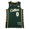 Boston Celtics Basketball Jersey Tatum 0 Brown 33 Retro Embroidered Graffiti Sport Top Men Women Unisex Team Shirt