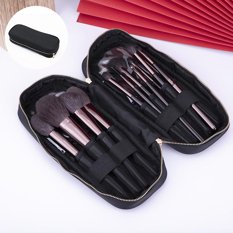 Set de 15 pensule de machiaj Zui Hongyan Cangzhou din păr de animal cu lână fină de vârf deschis