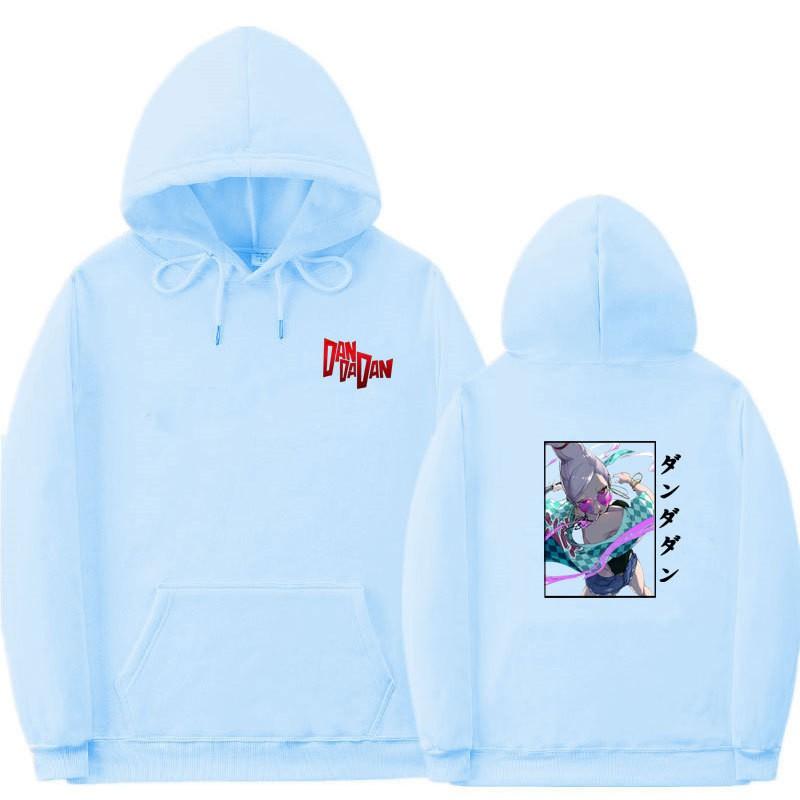 Unisex Anime-Inspired Hooded Sweatshirt With Ribbed Hem Loose Fit 81-90% Cotton 400g Weight Wear