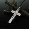 Anime Death Note Necklace With Cross Pendant On Leather Cord For Fans Gift And