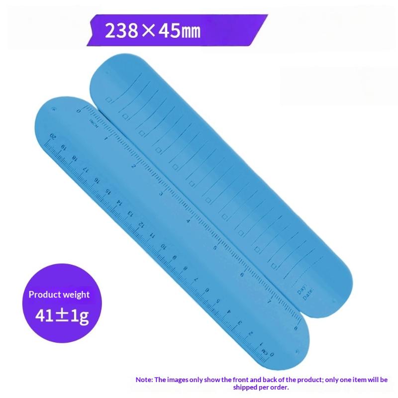 New New 1Pcs Waterproof Erasable With Scale Silicone  Wristband Reusable Writeable To-do List Wrist Strap For Forgetful Elderly