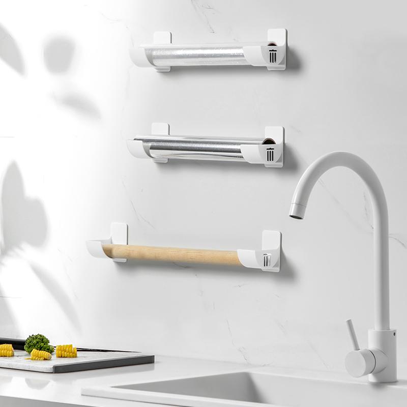 Wall Mounted Trash Bags Holder Garbage Bag Storage Box Organizer Plastic Bag Film Container Dispenser For Kitchen Shelf