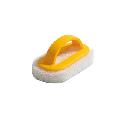Kitchen Sponge with Handle Traceless Pot Tableware Brushes Bathroom Wiper Oil Dirt Removal Household Accessories Cleaning Brush