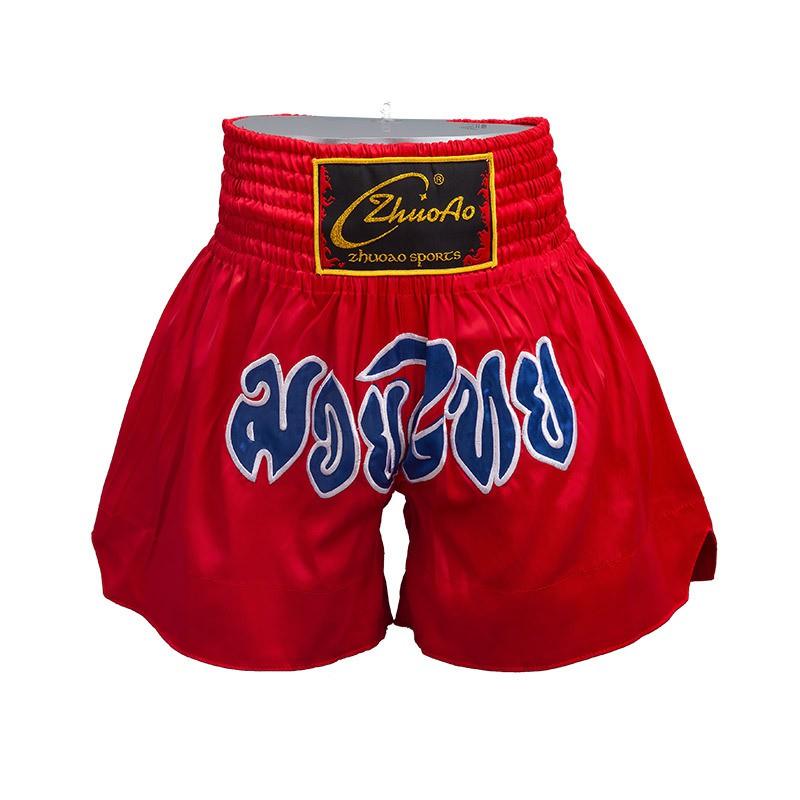 Muay Thai Boxing Shorts Breathable Cycling Jersey Training Combat Fight Workout Short Pants