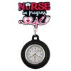 Shiny Cartoon Nurse & Doctor Badge Reel with Retractable PVC Pocket Watch Clip