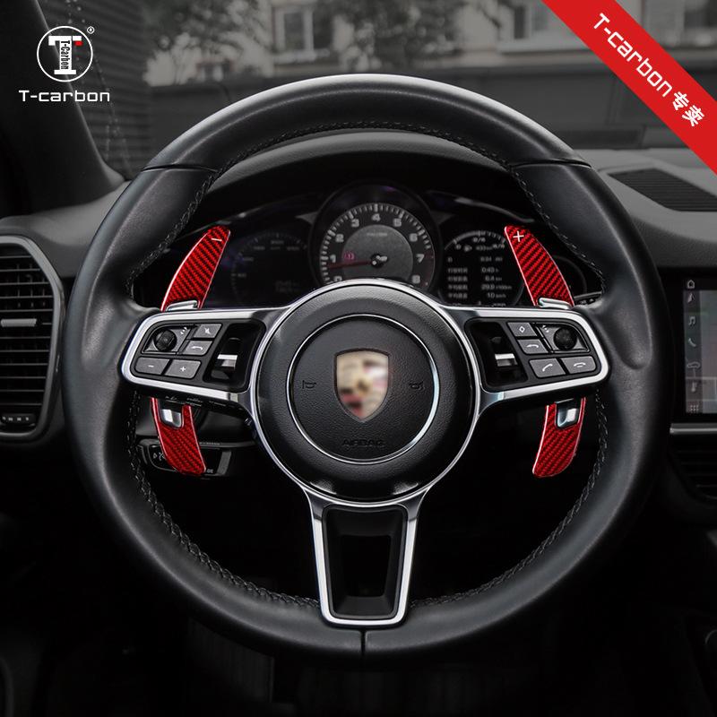 Padele schimbător de viteze din fibră de carbon T-carbon pentru Cayenne, Macan, Panamera, 911.