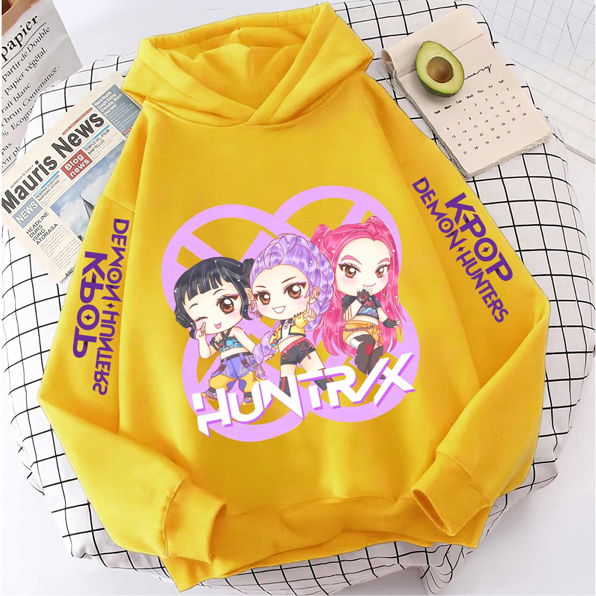 

Одежда для девочек Корейский KPop Охотник на демонов Мультяшный Для девочек Для мальчика Толстовка с капюшоном Теплая Детская Волна Мода Повседневные Топы Повседневный 7-8Y