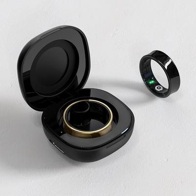 R09 Smart Ring Heart Rate Blood Oxygen Sleep Monitoring Health Fitness Rings with Charging Case Sport Health Ring for Men Women