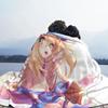 Dark Magician Blanket Cover Coral Fleece Plush Yu-Gi-Oh Anime Lightweight Thin Throw Blankets for Car Sofa Couch Bedroom Quilt